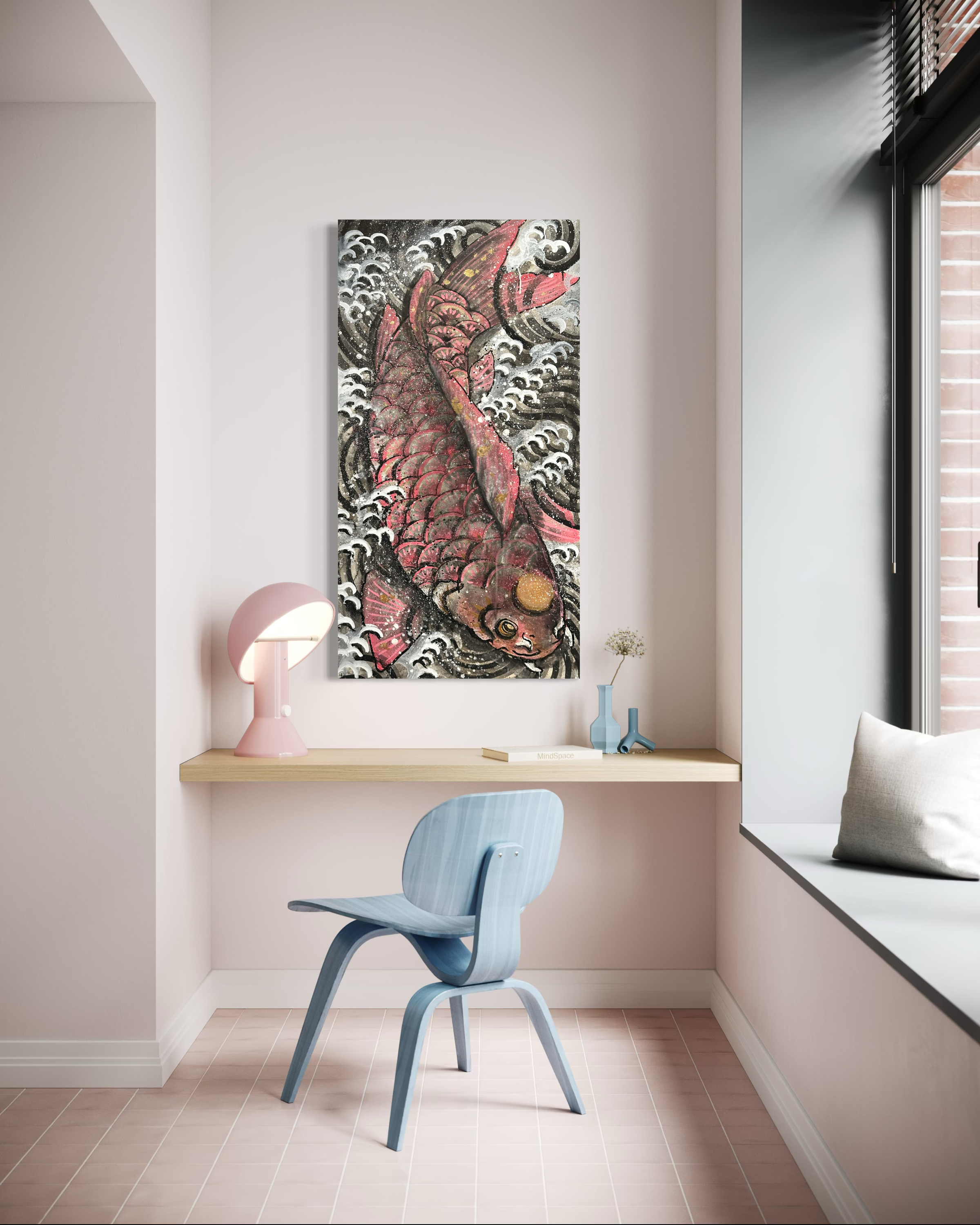 "Salmon" Original Painting