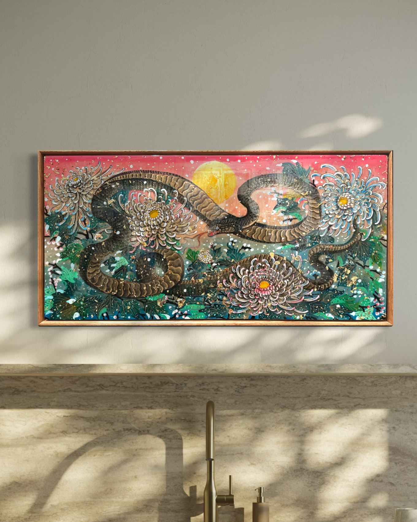 "Wood Snake" Original Painting