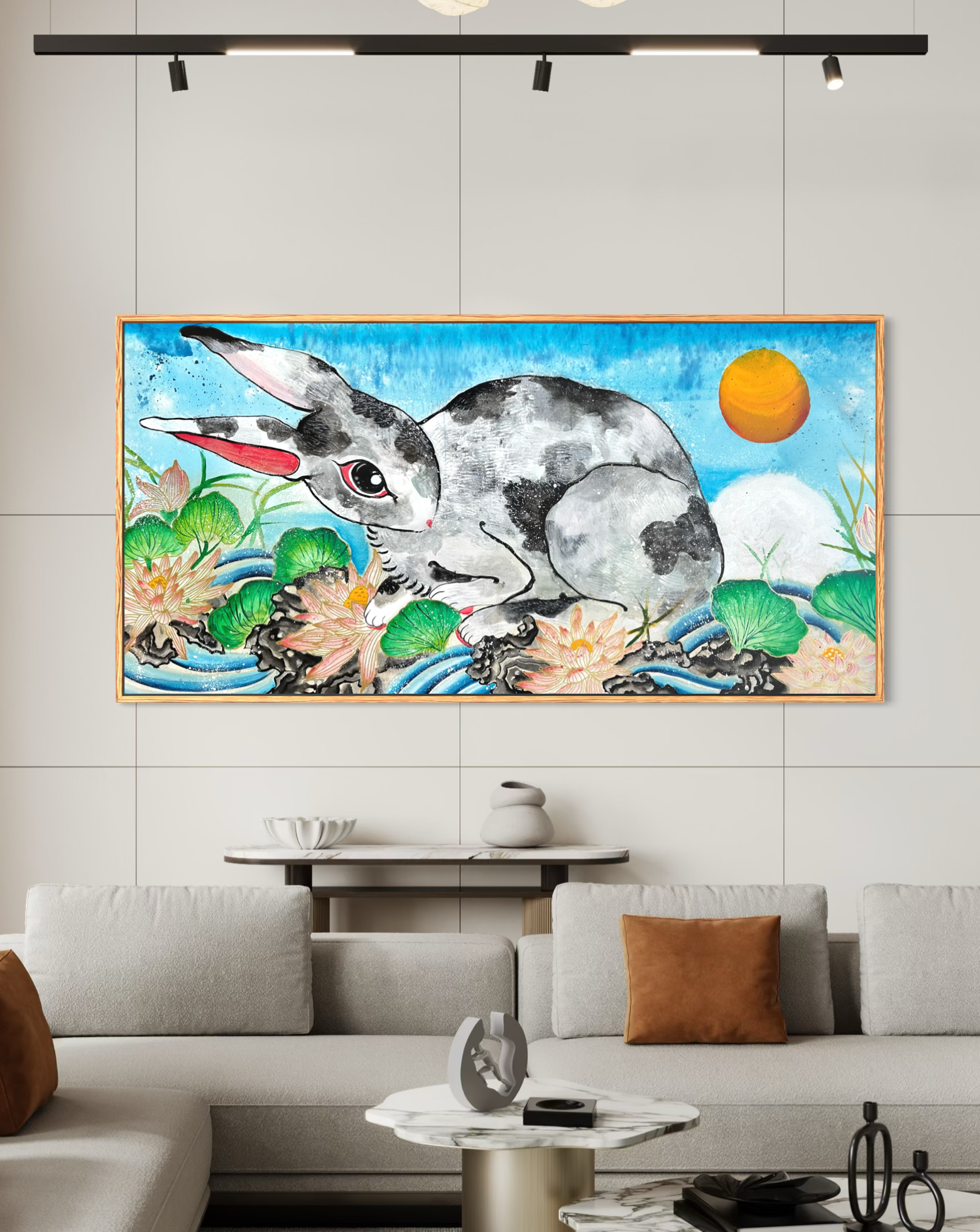 "Giant Rabbit" Original Painting