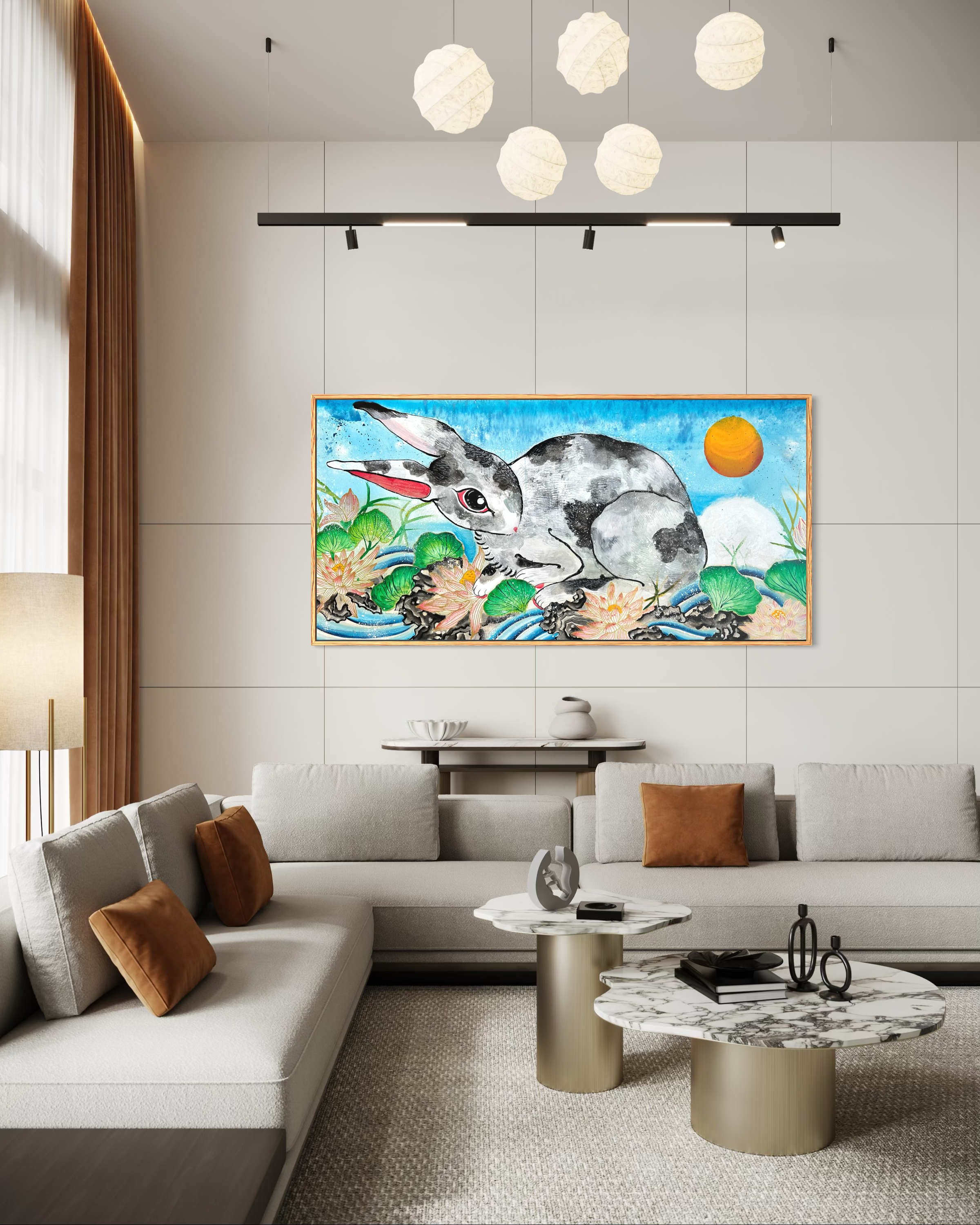 "Giant Rabbit" Original Painting