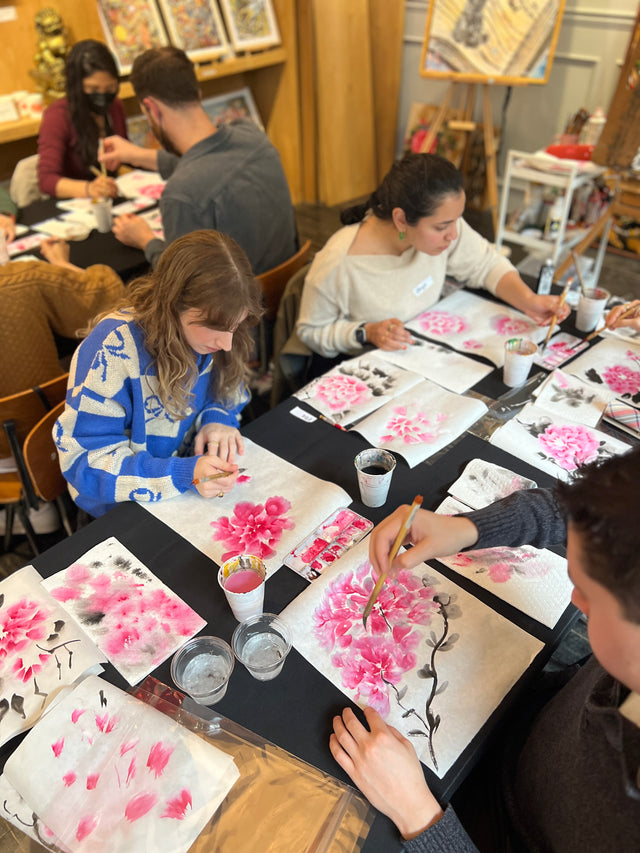 Peony (Traditional Chinese Watercolor) Art Class - 05/03