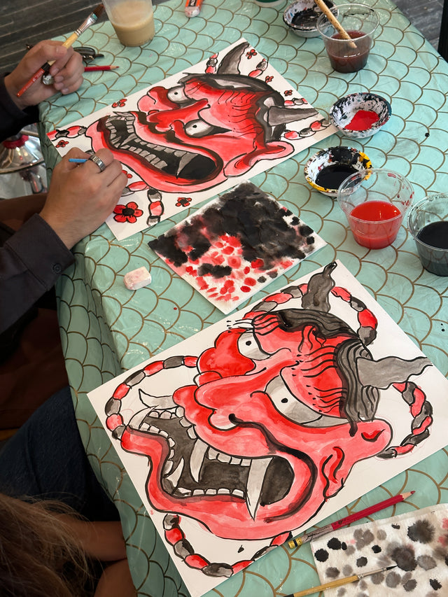 Andrew Blooms Art Class- Hannya Masks (Ponce City Market) - 10/24/26