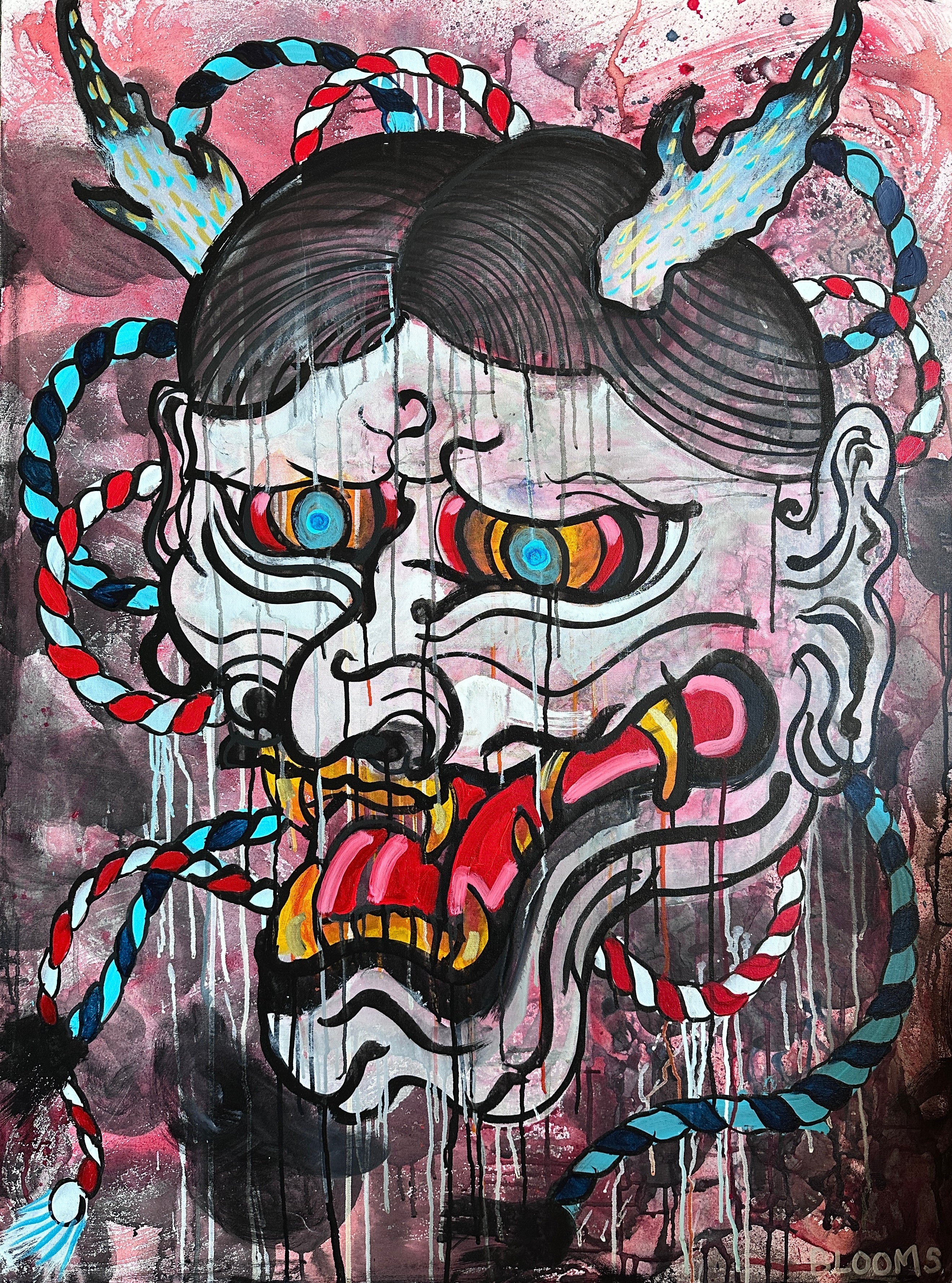 "Too Many Faces" Original Painting