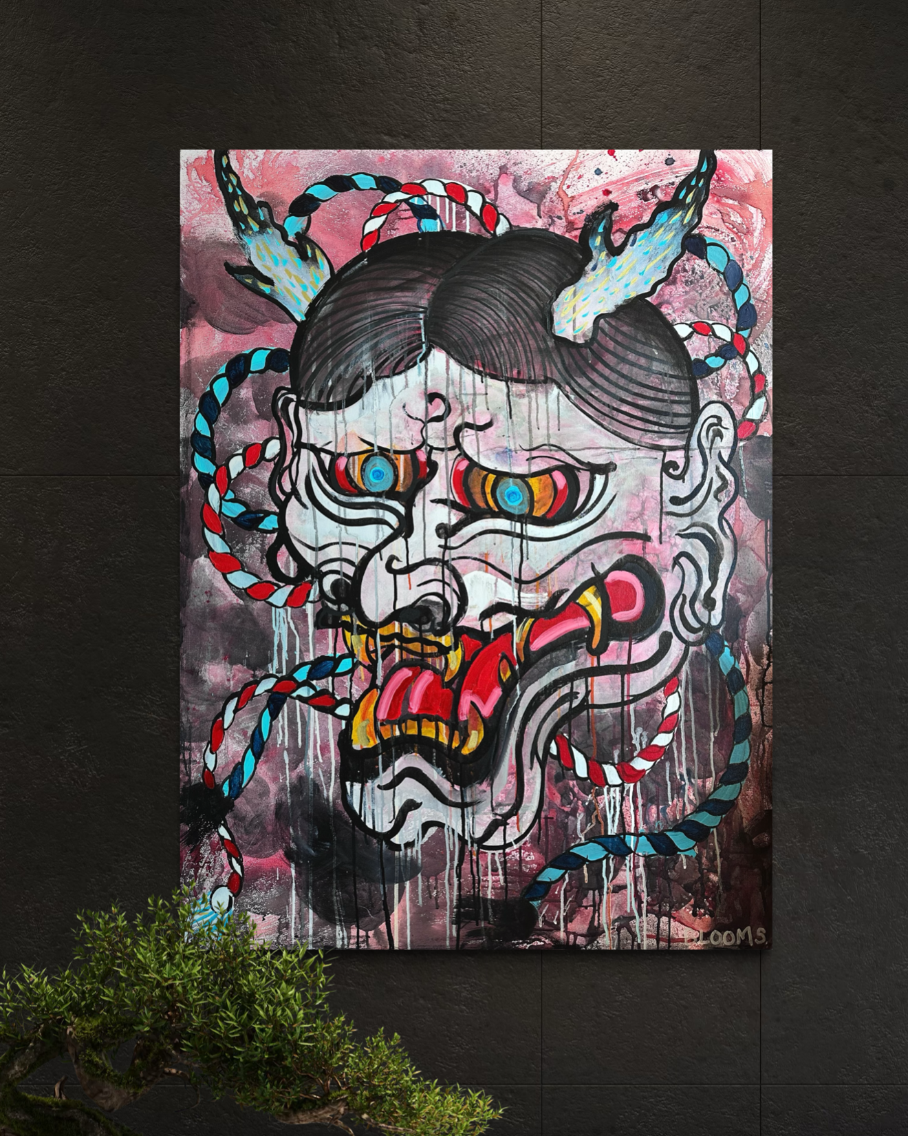 "Too Many Faces" Original Painting