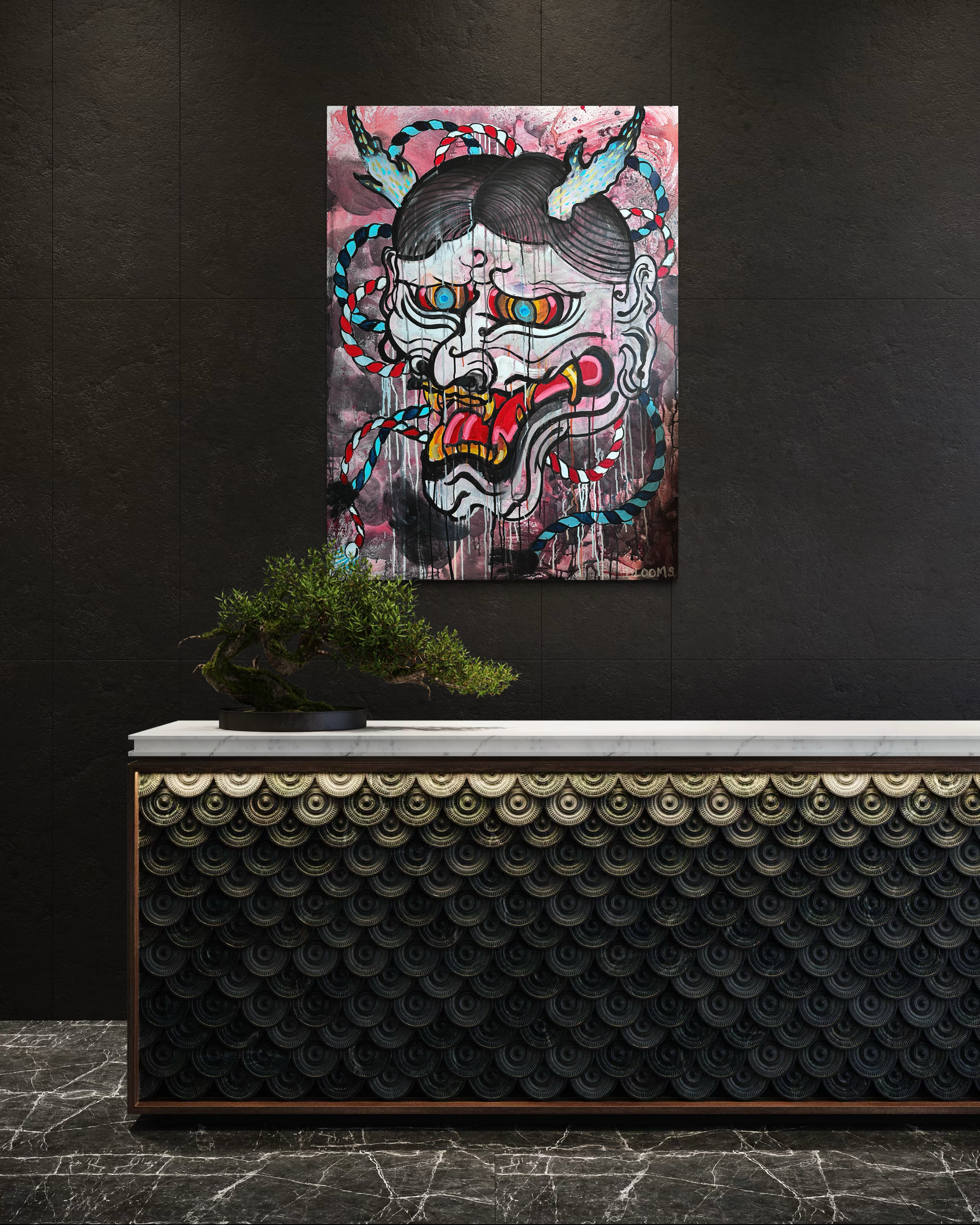 "Too Many Faces" Original Painting