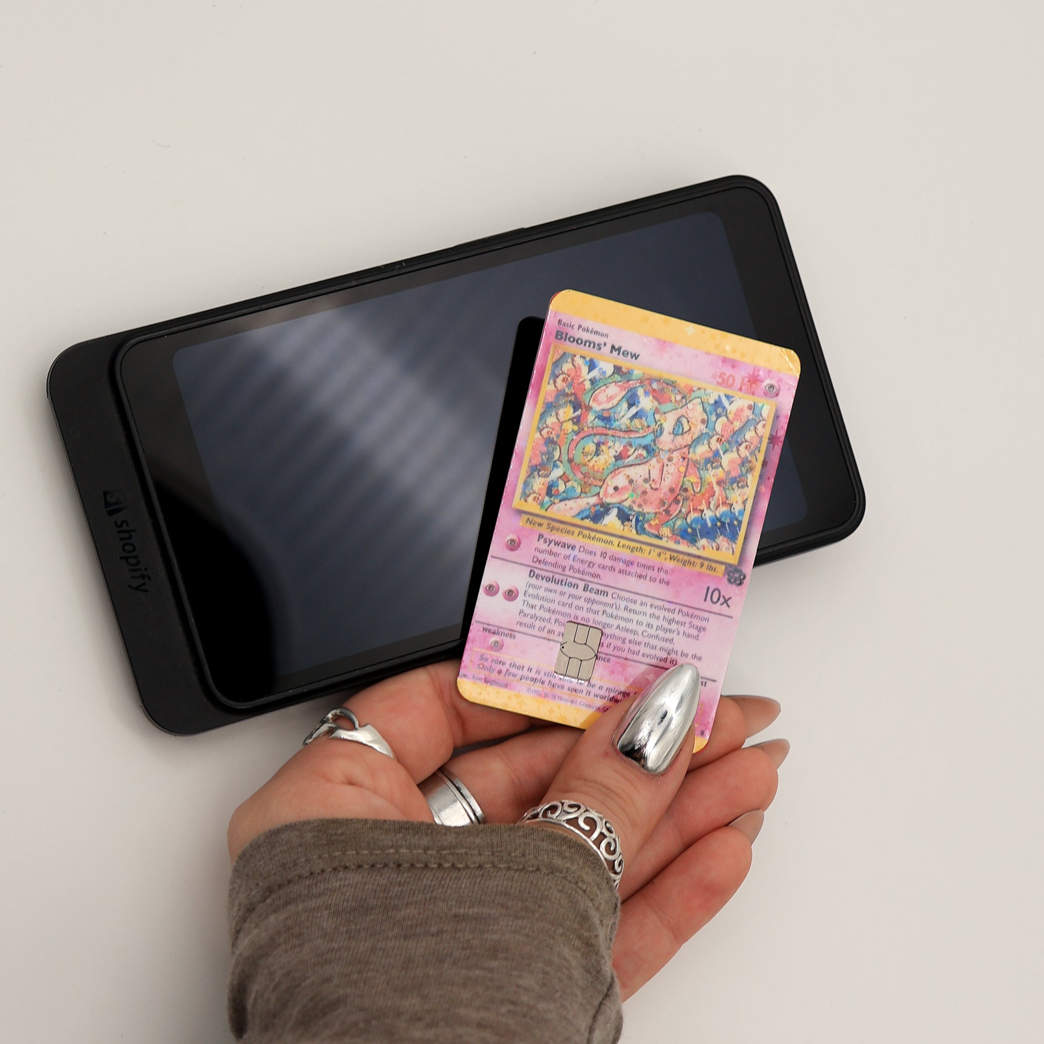 Blooms "Mew" Holographic Credit Card Cover