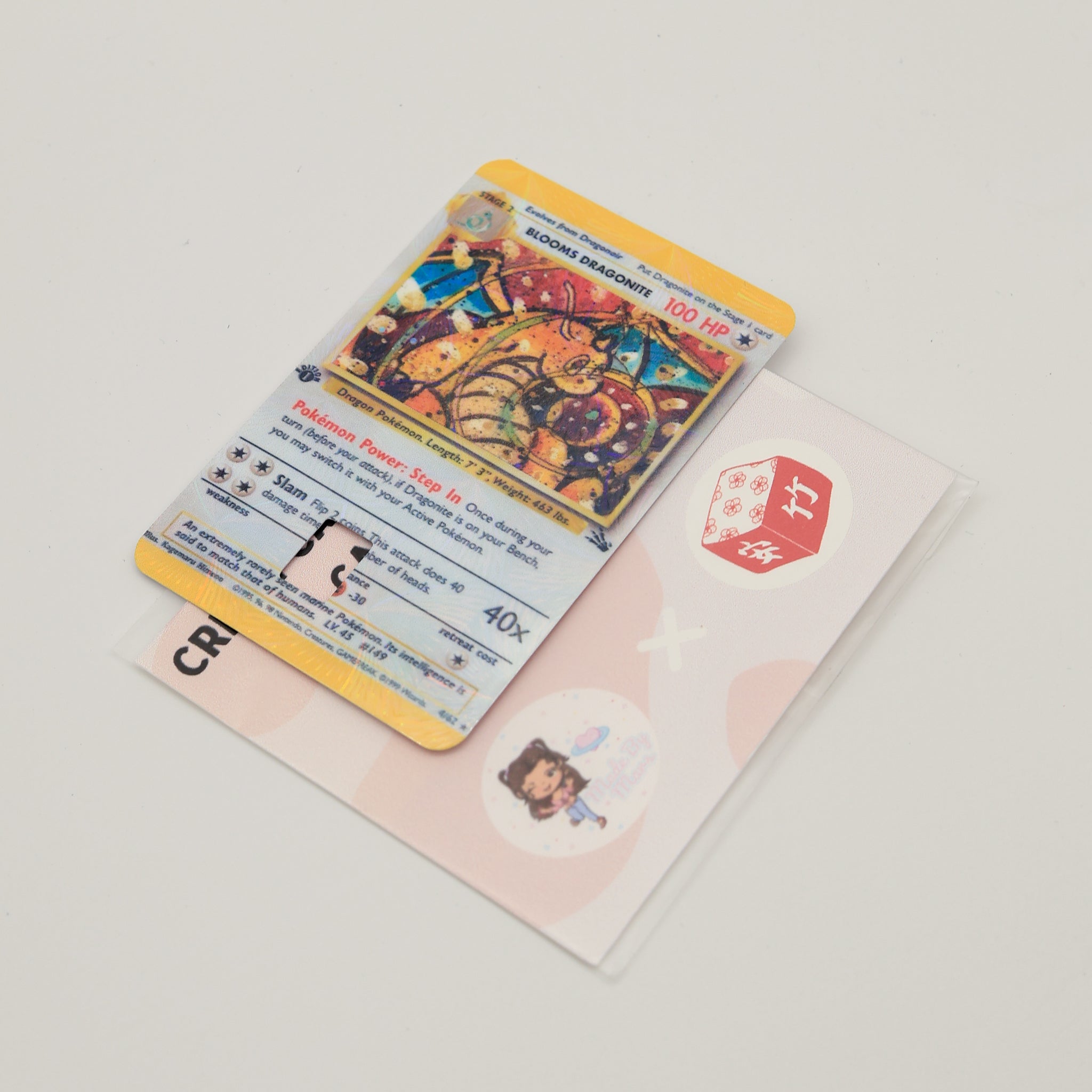Blooms "Dragonite" Holographic Credit Card Cover