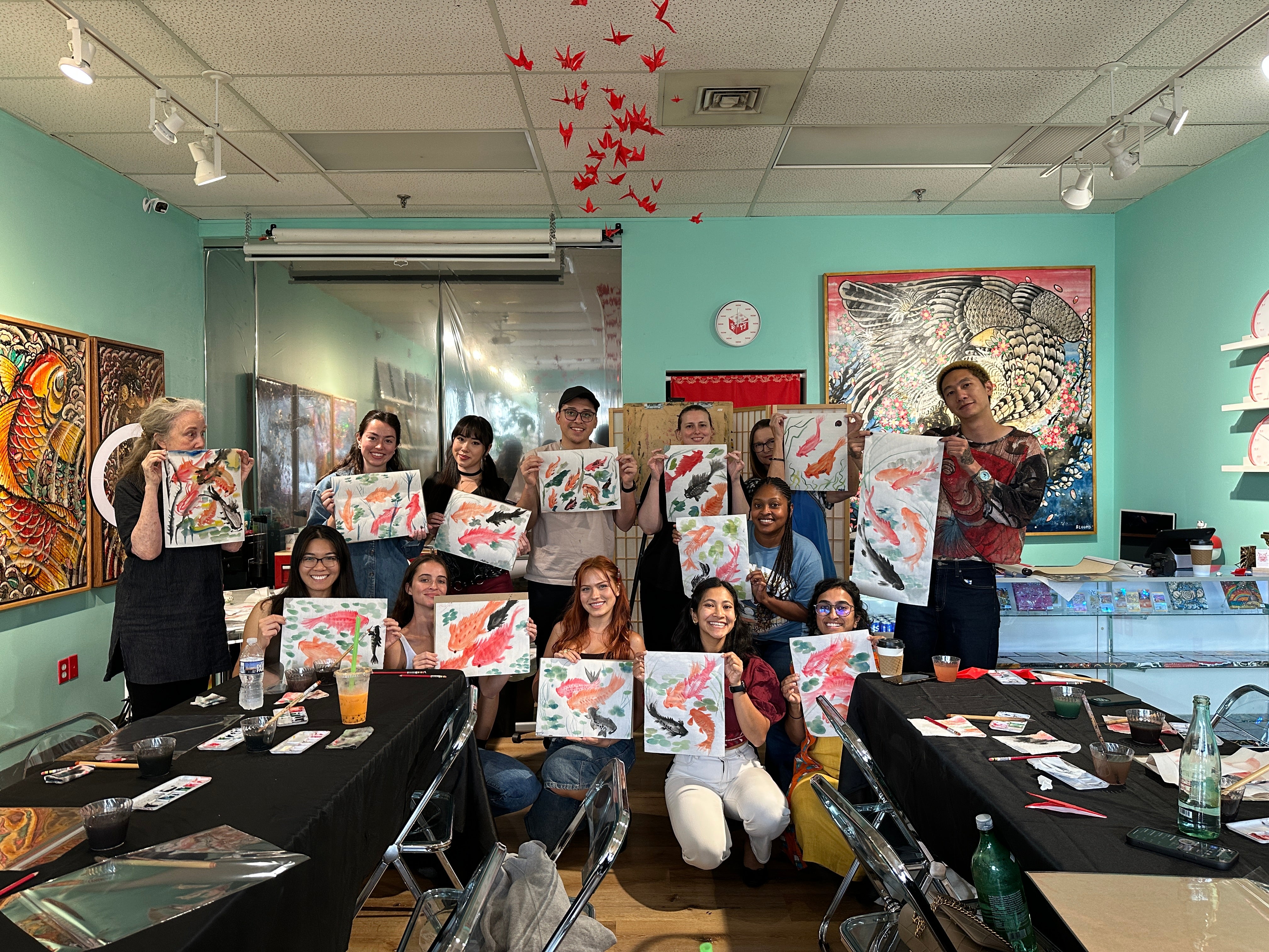 Blooms Art Class - Chinese Watercolor Koi Fish (8/30/26)
