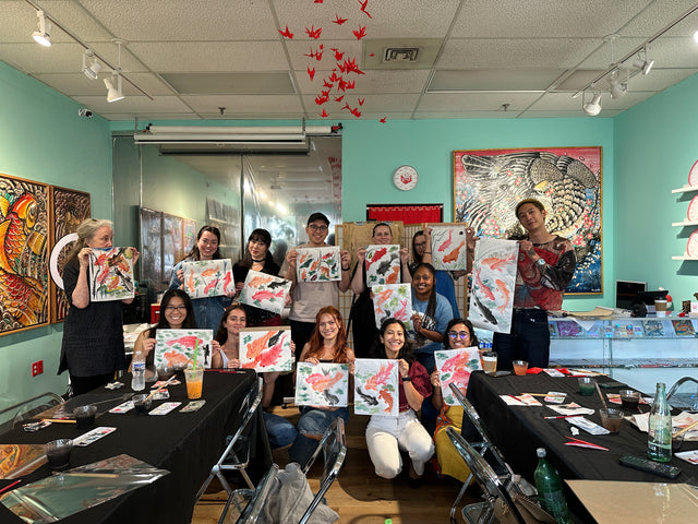 Chinese Watercolor Koi Fish (Chinatown) - 3/21/26