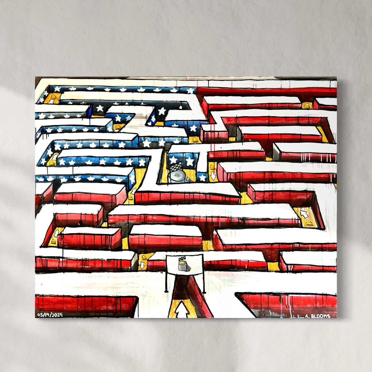 "There Is No Cheese" Original Painting
