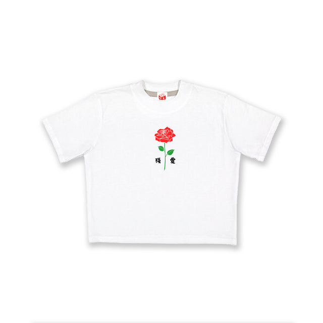 Imperfect Love Embroidered Crop T-Shirt