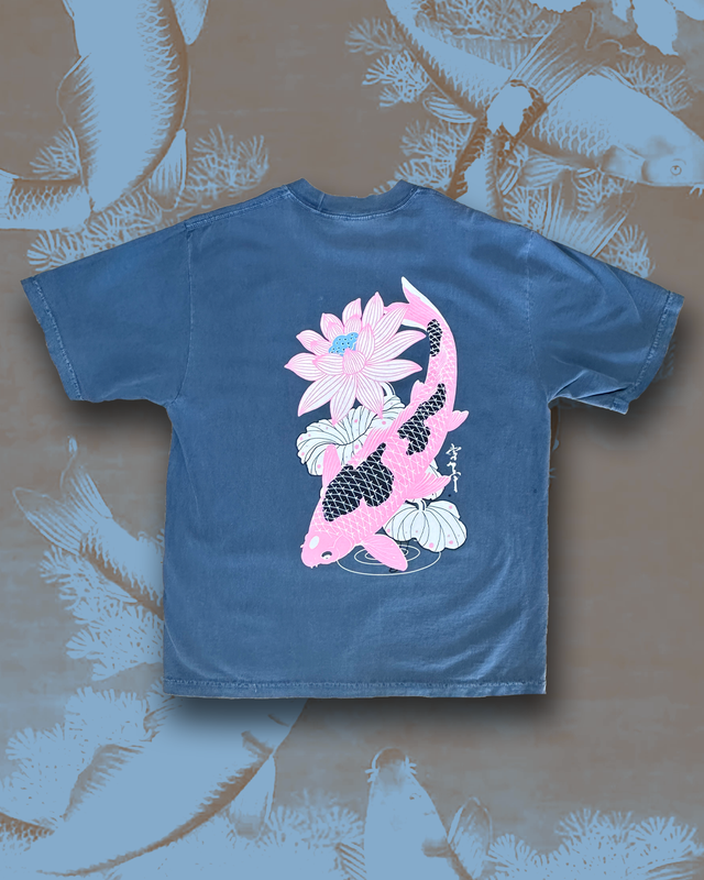 Koi World Peace Heavyweight T-Shirt