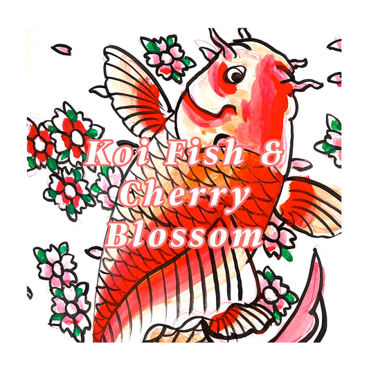 Koi Fish & Cherry Blossom 07/06
