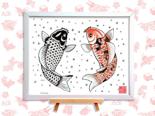 Koi Fish Flash Print