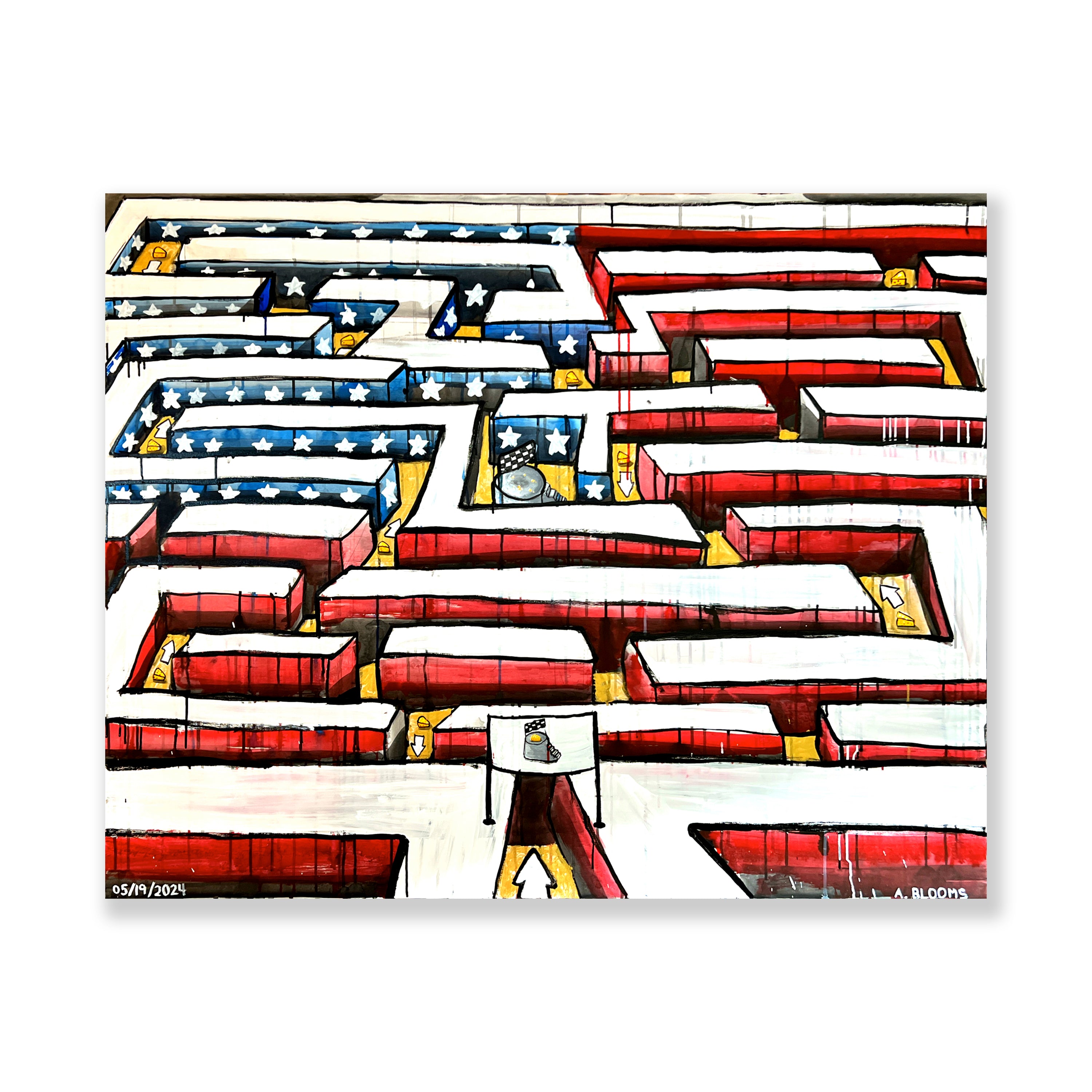 "There Is No Cheese" Original Painting