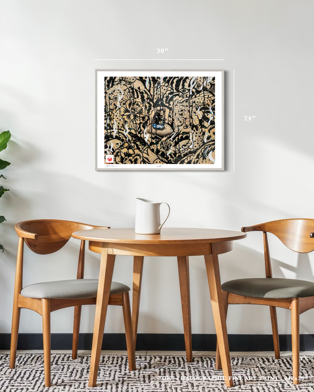 "Ok" - Holographic Fine Art Print
