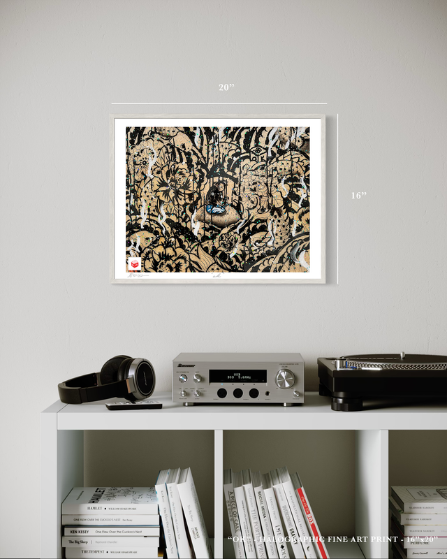 "Ok" - Holographic Fine Art Print