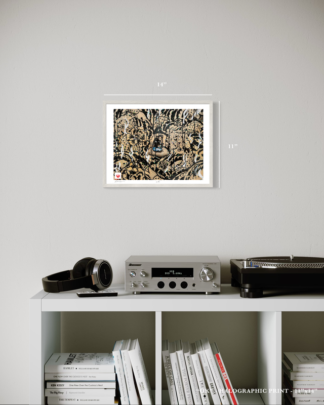 "Ok" - Holographic Fine Art Print