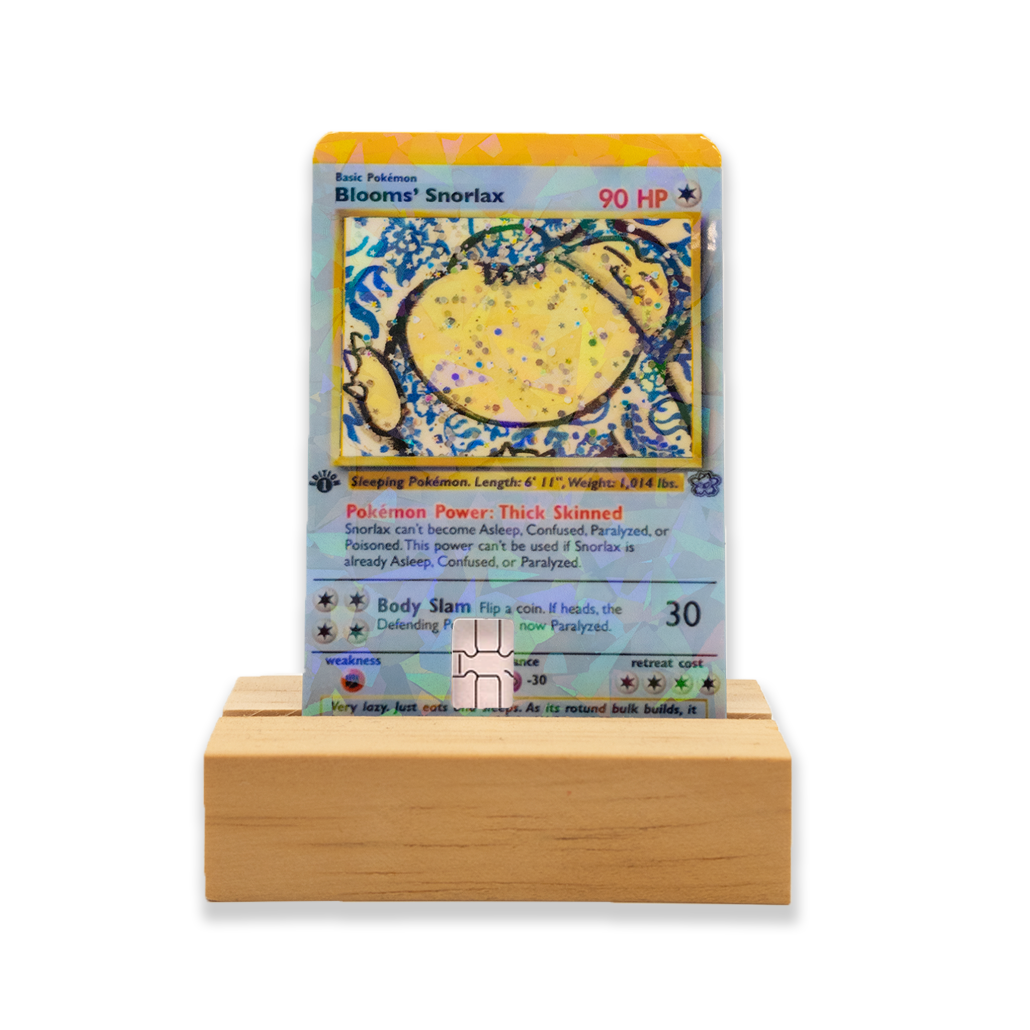 Blooms "Porcelain Snorlax" Holographic Credit Card Cover