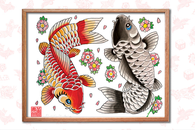 "Lover Koi" - Flash Print