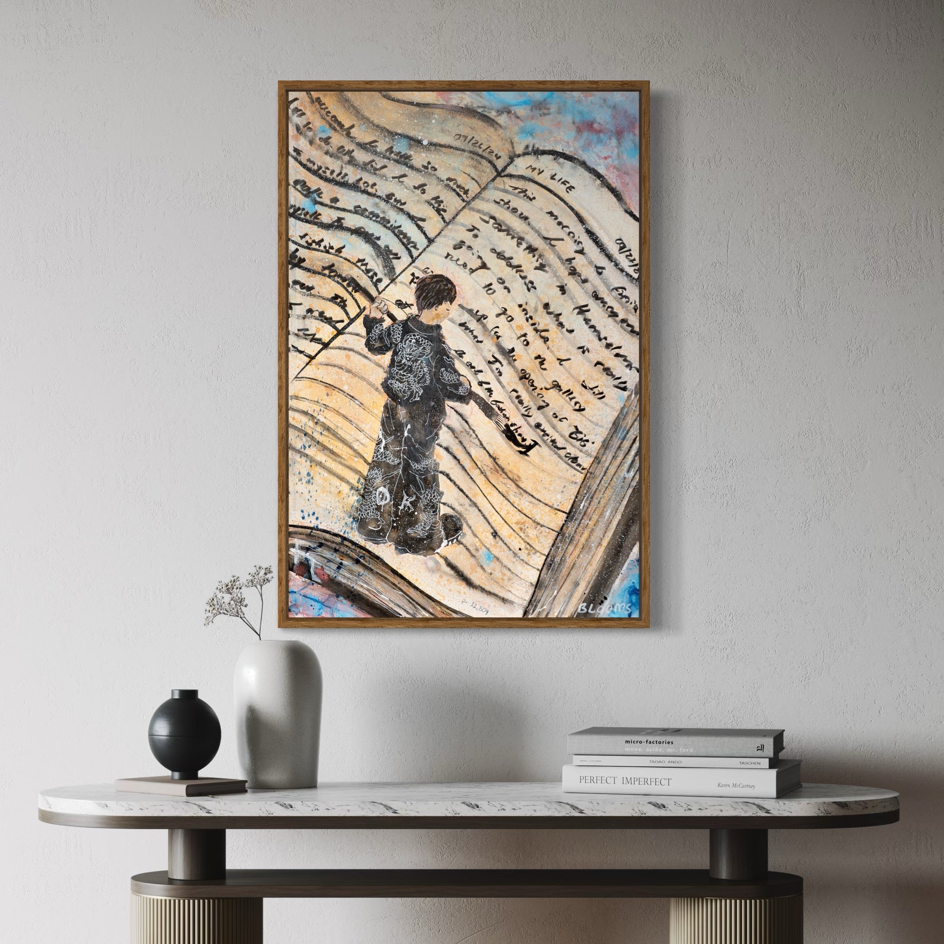 "Written In Ink" Original Painting