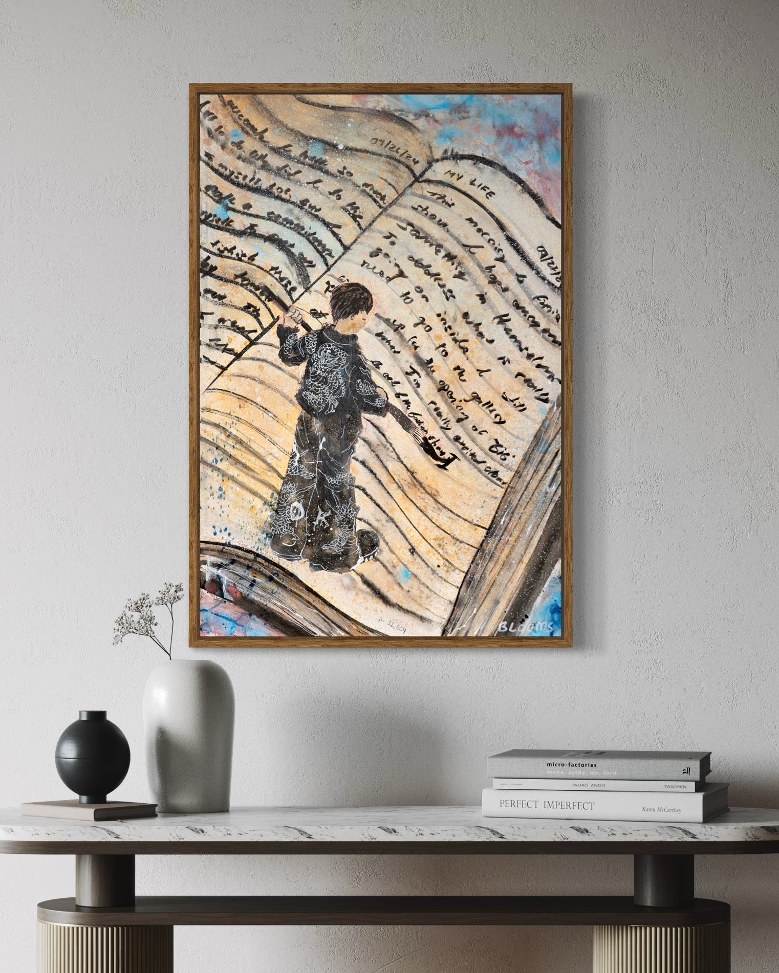 "Written In Ink" Original Painting
