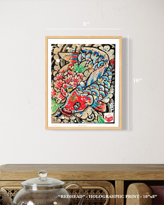 "Redhead" - Holographic Fine Art Print