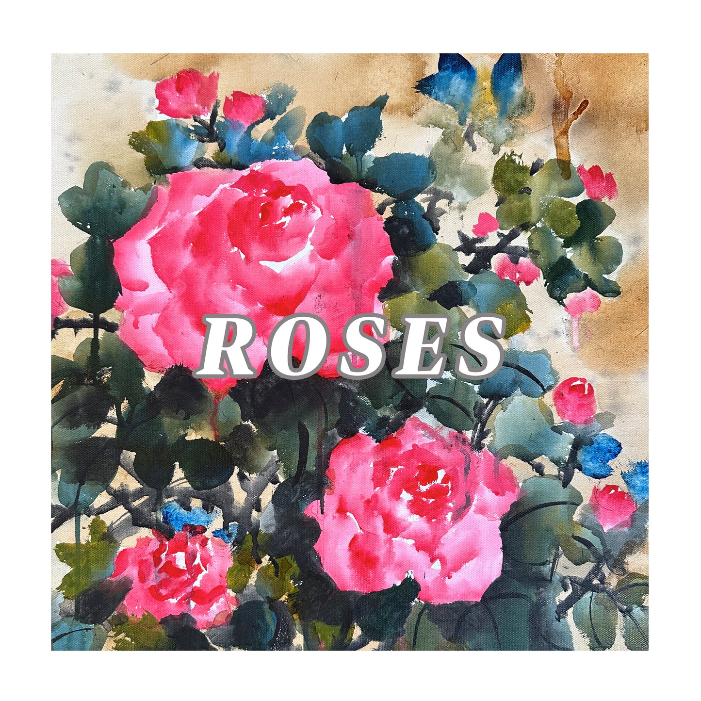 Roses (Traditional Chinese Watercolor) - 12/14