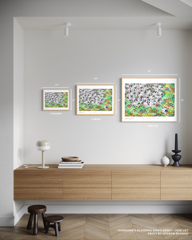 "Someone's Bleeding Down Here" - Fine Art Print