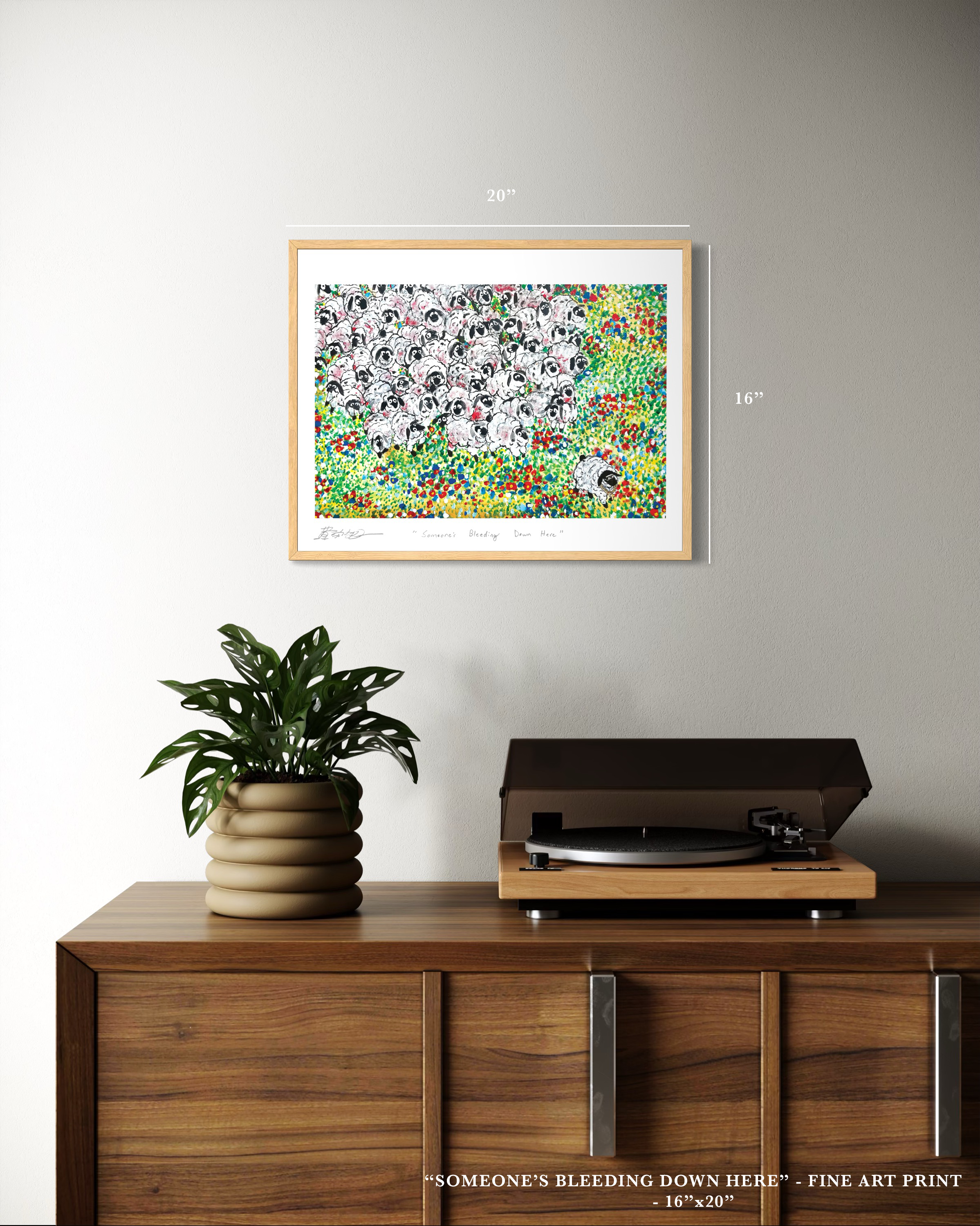 "Someone's Bleeding Down Here" - Fine Art Print
