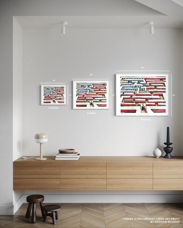 "There Is No Cheese" - Fine Art Print