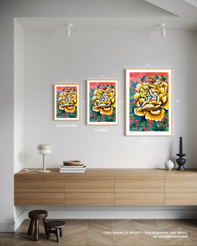 "The Moon At Night"- Holographic Fine Art Print