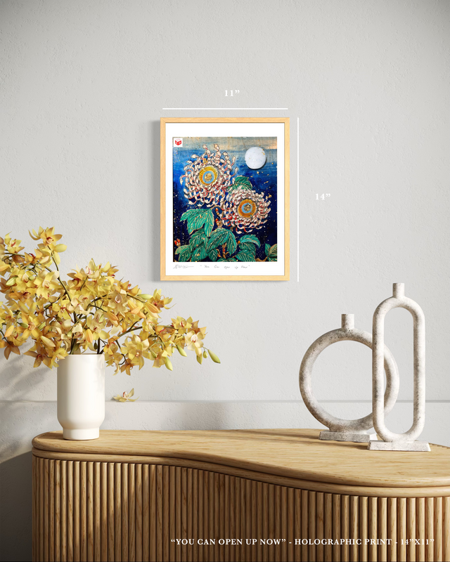"You Can Open Up Now" - Holographic Fine Art Print